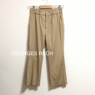 ジョルジュレッシュ(GEORGES RECH)のジョルジュレッシュ　パンツ　ウエストゴム　履きやすい　定番　ベージュ　クロップド(カジュアルパンツ)