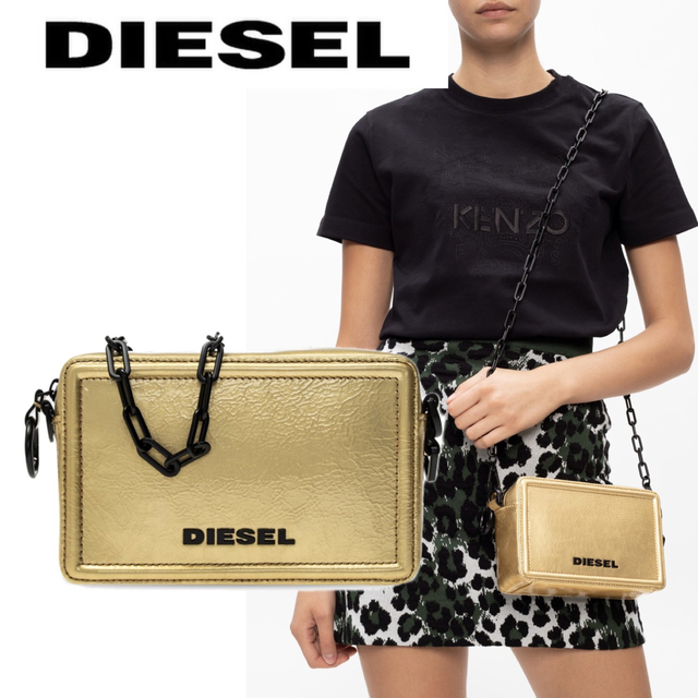 DIESEL(ディーゼル)の新品 定価2.9万円 DIESEL X07503 レザー クロスボディバッグ レディースのバッグ(ショルダーバッグ)の商品写真