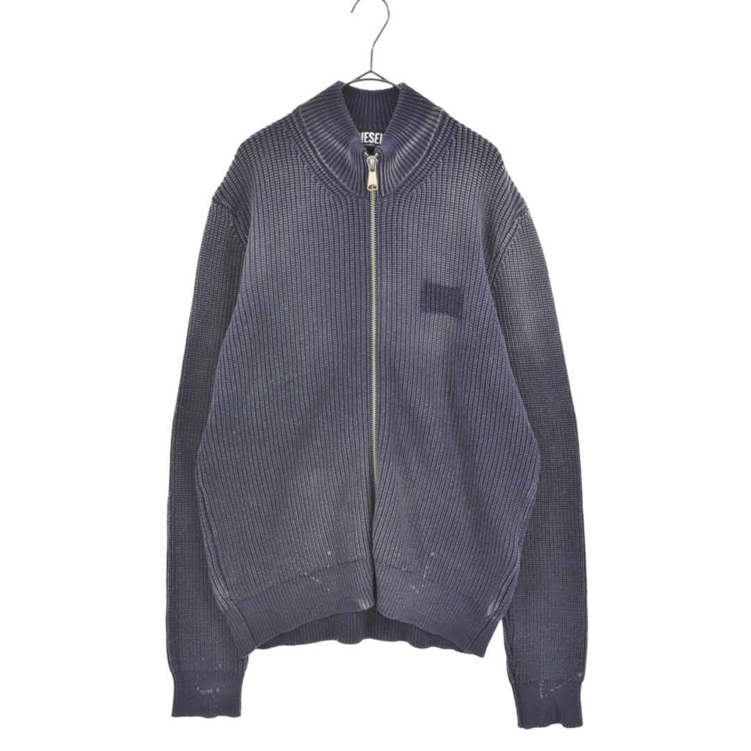 DIESEL ディーゼル K-Kentucky Zip ダメージ加工 ドライバーズニット