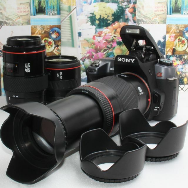 ❤️本格一眼レフに挑戦しよう❤️SONY DSLR-A550 トリプルズーム❤️デジタル一眼