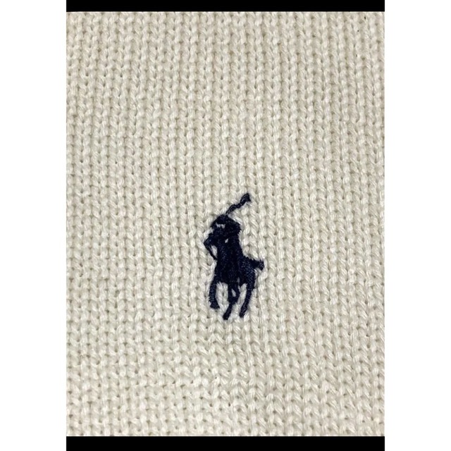 Ralph Lauren(ラルフローレン)の【希少 クリームホワイト】 ラルフローレン 半袖 ニット サマーニット 1244 レディースのトップス(ニット/セーター)の商品写真