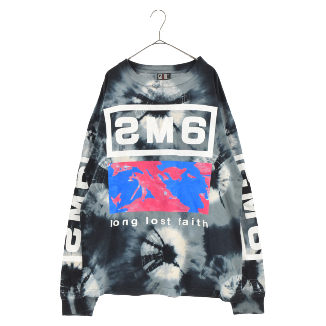 SAINT MICHAEL セントマイケル 23SS TIE DYE LS TEE タイダイ 長袖Tシャツ SM-S23-0000-038 ブラック555センチ肩幅