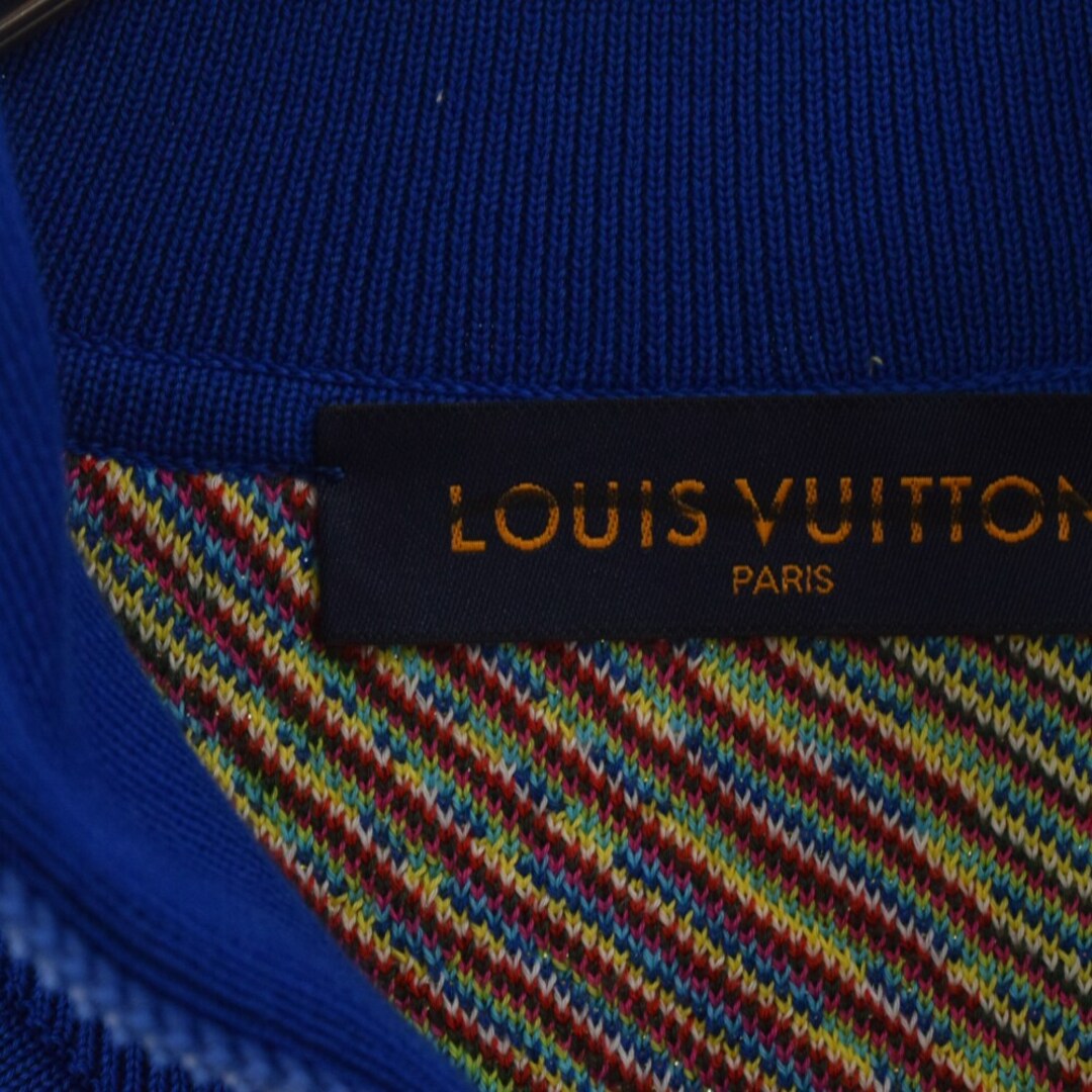 LOUIS VUITTON ルイヴィトン 21SS Distorted Monogram And Damier Half-Zip 1A8P4O  ディストーテッドモノグラムアンドダミエハーフジップニットセーター 長袖