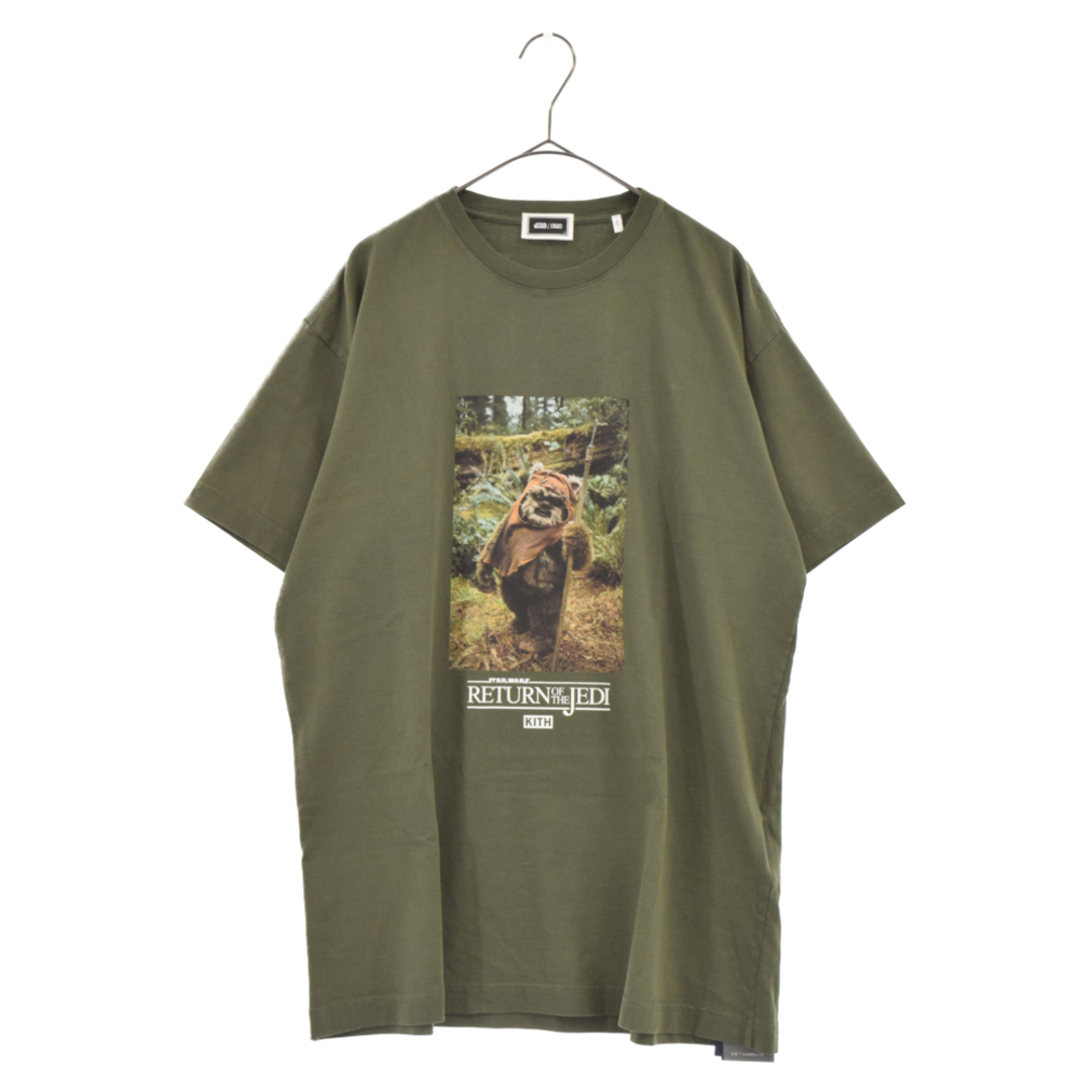 KITH キス ×STAR WARZ Ewok Vintage Tee スターウォーズ イウォーク ヴィンテージ半袖Tシャツ カーキ