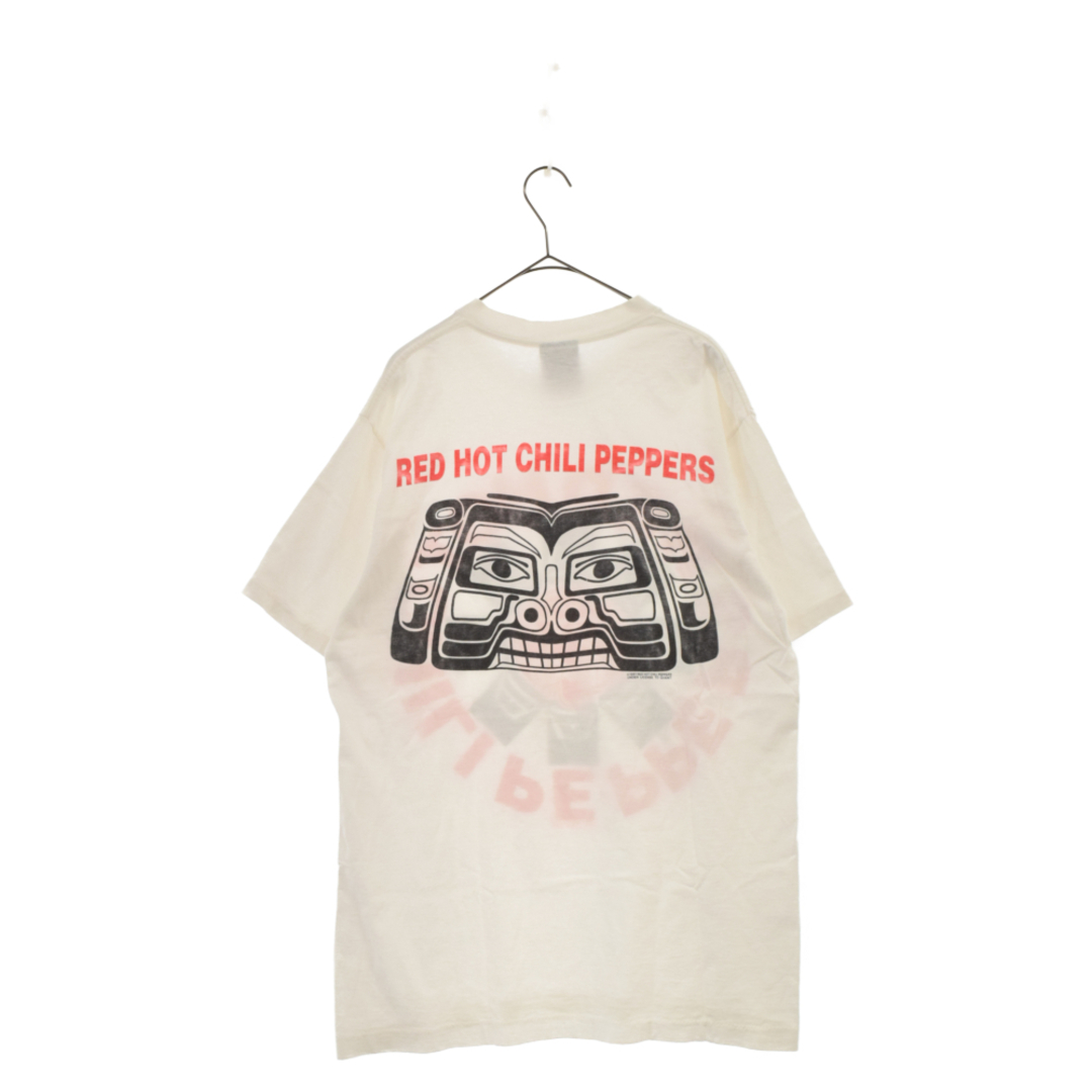 VINTAGE ヴィンテージ 90S VINTAGE RED HOT CHILI PEPPERS レッドホットチリペッパーズ 半袖Tシャツ ホワイト/レッド ヴィンテージ GIANTボディ メンズのトップス(Tシャツ/カットソー(半袖/袖なし))の商品写真