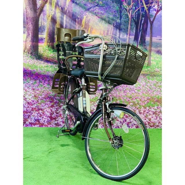 ☆5301子供乗せ電動アシスト自転車ブリヂストン3人乗り対応