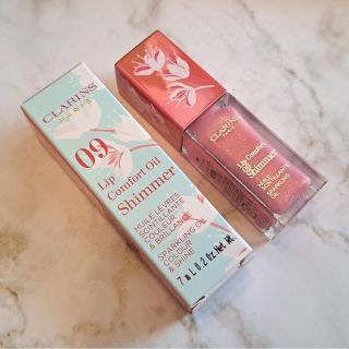 クラランス(CLARINS)の新品未開封＊クラランス コンフォートリップオイル シマー 09 ローズペタル(リップグロス)