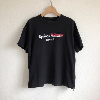 サカイ(sacai)のSacai SPRING WINTER CUT SEWN サイドジップ　Tシャツ(Tシャツ(半袖/袖なし))