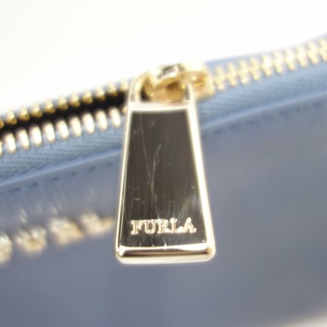 Furla(フルラ)のフルラ Furla ミニポーチ ポーチ レザー ブルー / 083552【中古】 レディースのファッション小物(ポーチ)の商品写真