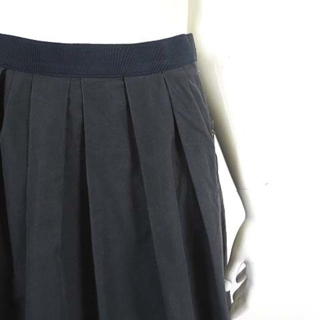 MACKINTOSH PHILOSOPHY(マッキントッシュフィロソフィー)のマッキントッシュフィロソフィー スカート プリーツ フレア S 36 グレー 黒 レディースのスカート(ひざ丈スカート)の商品写真