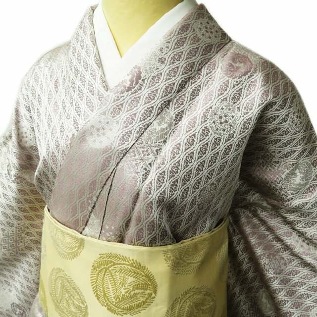特選 お召し 御召 着物 単衣 身丈160cm 裄68.5cm M A873-5-eastgate.mk