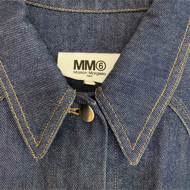 身幅61ｃｍマルジェラ　MM6 2017ss デニムコート デニムジャケット バックリボン