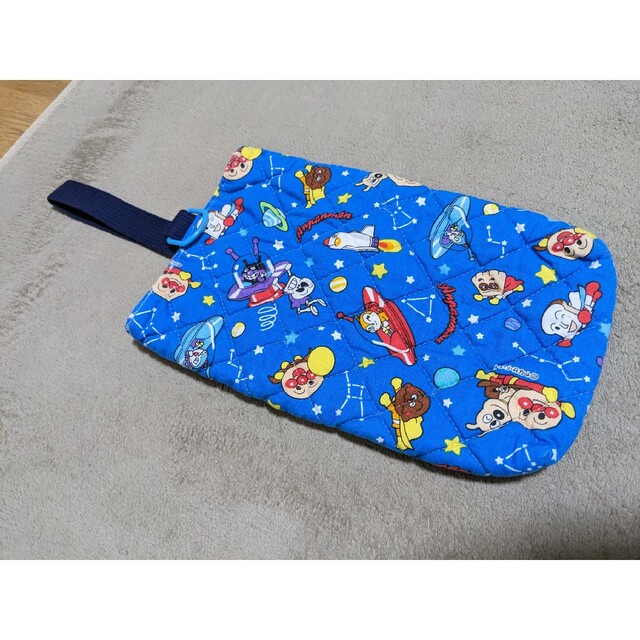 アンパンマン　ハンドメイド　上履き入れ　シューズバッグ キッズ/ベビー/マタニティのこども用バッグ(シューズバッグ)の商品写真