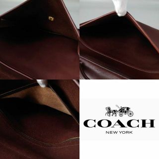 COACH - オールドコーチ 2way ビジネスバッグ ブラウン レザー ターン
