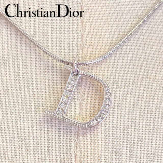 Christian Dior - 美品Dior ディオール Dロゴモチーフネックレス ...