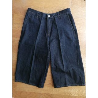 アクネ(ACNE)の【美品】Acne 　デニム　クロップド丈　ワイド　パンツ(デニム/ジーンズ)