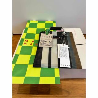 マルニ(Marni)の新品 送料無料 MARNI ストライプミニショルダーバッグ ソフトベージュ(ショルダーバッグ)