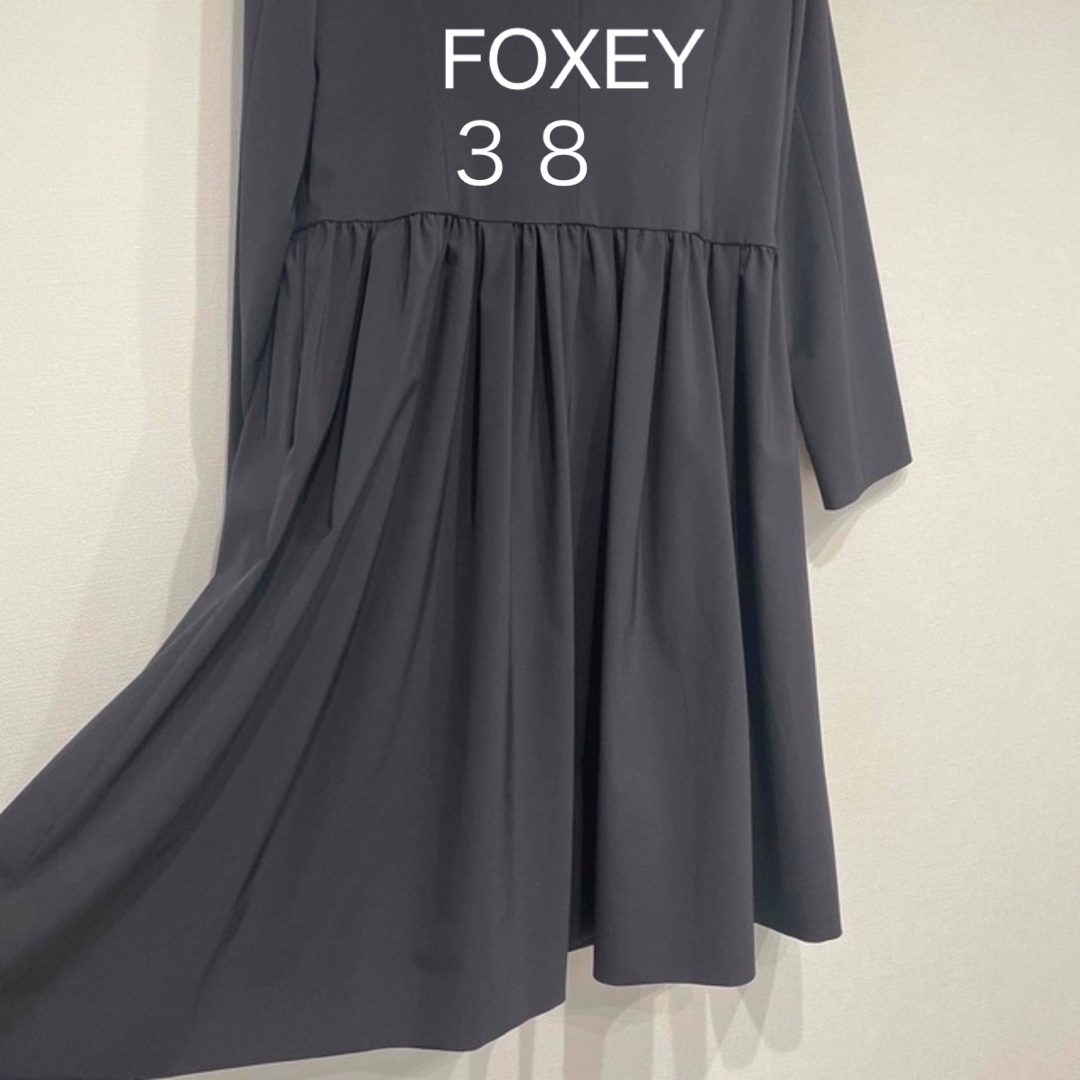 FOXEY NY♡38撥水レインコート極美品♡ネイビー小学校受験