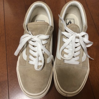 ヴァンズ(VANS)のvans スニーカー　ベージュ(スニーカー)