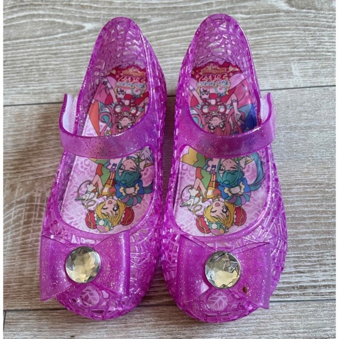 西松屋(ニシマツヤ)のプリキュア　光るサンダル　17センチ キッズ/ベビー/マタニティのキッズ靴/シューズ(15cm~)(サンダル)の商品写真
