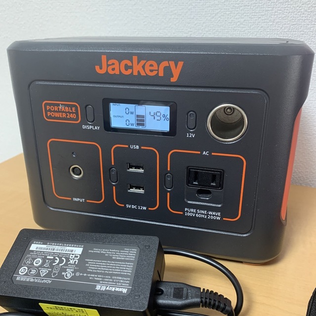 【Jackery】ポータブル電源 240wh/200w インテリア/住まい/日用品の日用品/生活雑貨/旅行(防災関連グッズ)の商品写真