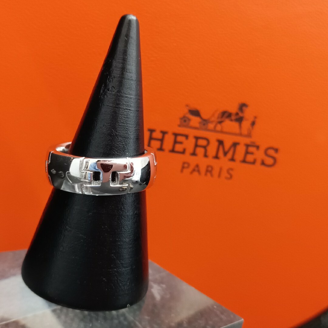 C6-165) HERMES 750 K18 WG リング 指輪 10号 | www.innoveering.net