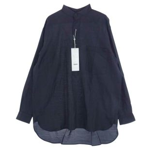 COMOLI - COMOLI コモリ 長袖シャツ 23SS X01-02016 ウールシルク プル