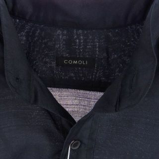 COMOLI - COMOLI コモリ 長袖シャツ 23SS X01-02016 ウールシルク プル ...