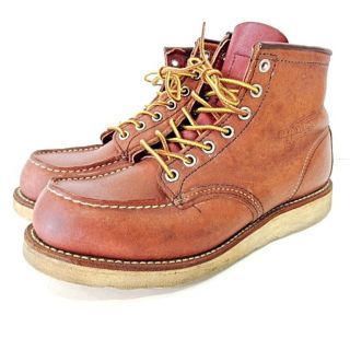 レッドウィング(REDWING)のレッドウィング 8131 ワークブーツ モックトゥ 25.5cm 茶 IBO40(ブーツ)