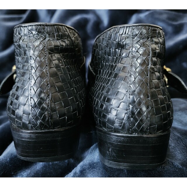 RENOMA(レノマ)のrenoma　レノマ　革メッシュ　メンズブーツ　26cm　ブラック メンズの靴/シューズ(ブーツ)の商品写真