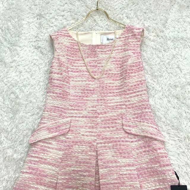 超目玉 新品タグ付き✨ルネ マリアケント社生地 フレアワンピース