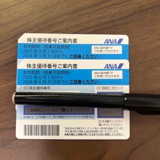 エーエヌエー(ゼンニッポンクウユ)(ANA(全日本空輸))のANA 株主優待券 2枚(その他)