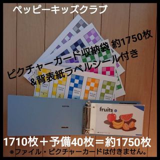 ペッピーキッズクラブ ピクチャーカード収納袋&ラベル&ファイル25冊 フルセット