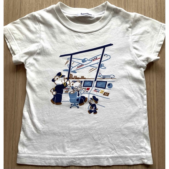 familiar - 【中古】ファミリア 110 ファミちゃん パイロット Tシャツ ... 【美品】ファミリア ファミちゃん カットソー 110