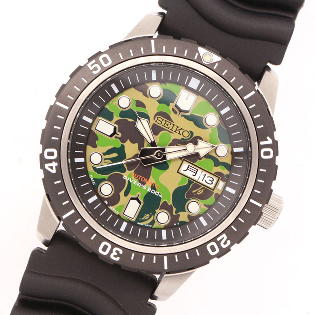 セイコー SEIKO BAPE MECHANICAL DIVERS メカニカルダイバーズ SZEL003 SS/ラバーベルト 自動巻き メンズ 腕時計