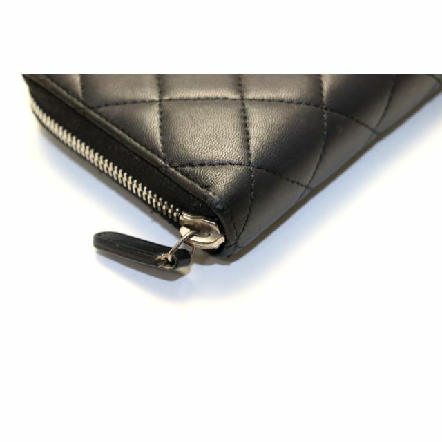 シャネル 16番台 マトラッセ ラウンド 長財布□05hh2532965