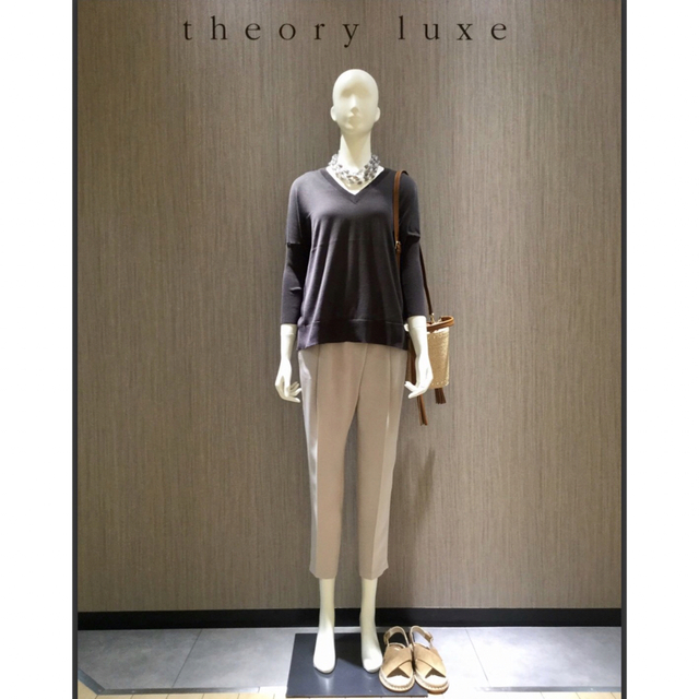 セオリーリュクス theory luxe フリル　サマーニット