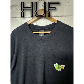 ハフ(HUF)の《超希少》HUF ハフ Tシャツ 黒 420 スモーキング リンゴ XL(Tシャツ/カットソー(半袖/袖なし))