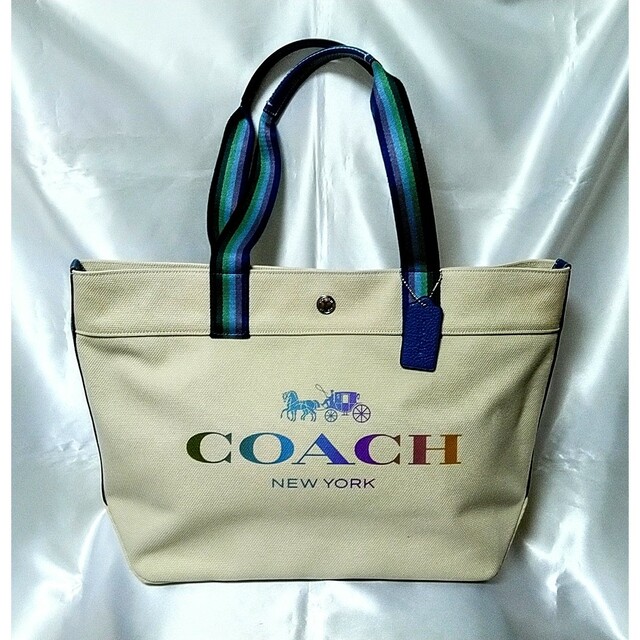 【新品未使用!!】COACH　超お洒落で可愛い♪キャンバストートバッグ正規品