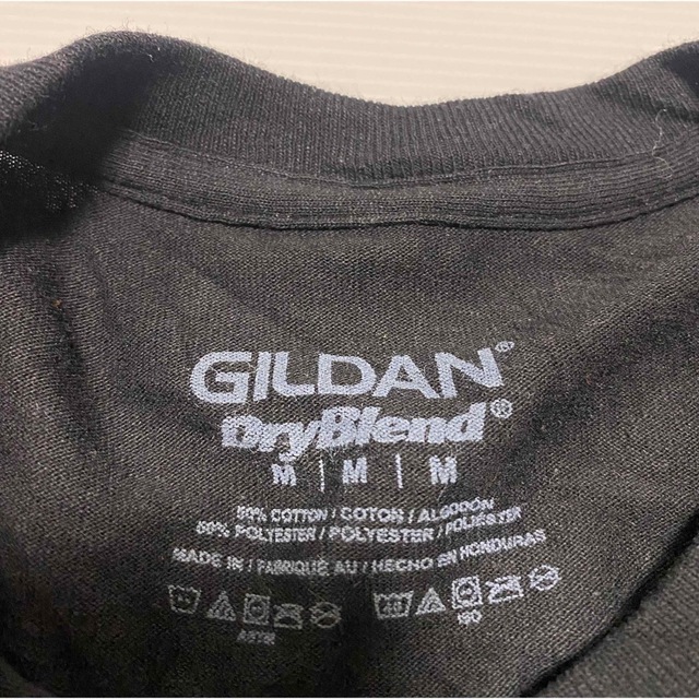 GILDAN(ギルタン)の古着☆アメカジGILDAN♡メッセージTシャツMサイズ送料無料‼︎   レディースのトップス(Tシャツ(半袖/袖なし))の商品写真