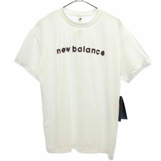 ニューバランス(New Balance)の未使用 ニューバランス プリント 半袖 Tシャツ M ホワイト new balance クルーネック レディース 【中古】  【230608】 メール便可(Tシャツ(半袖/袖なし))