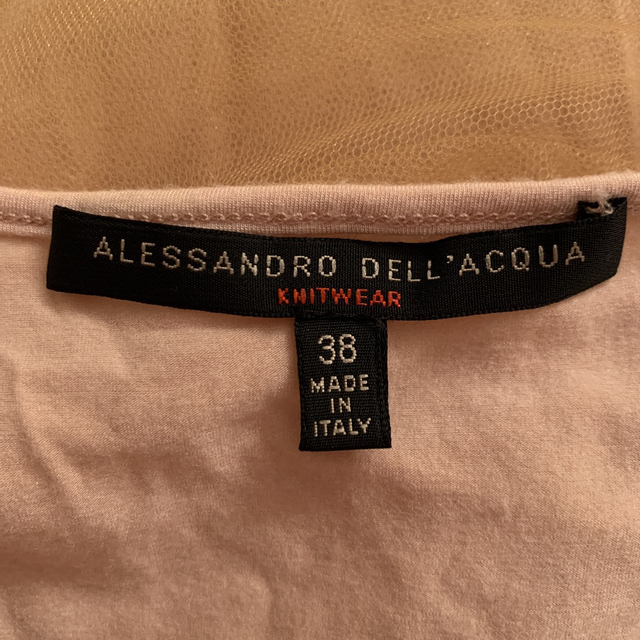 Alessandro Dell'Acqua(アレッサンドロデラクア)の定価5万！激安出品タグあり　アレッサンドロデラクワ　シースルーノースリーブタンク レディースのトップス(カットソー(半袖/袖なし))の商品写真