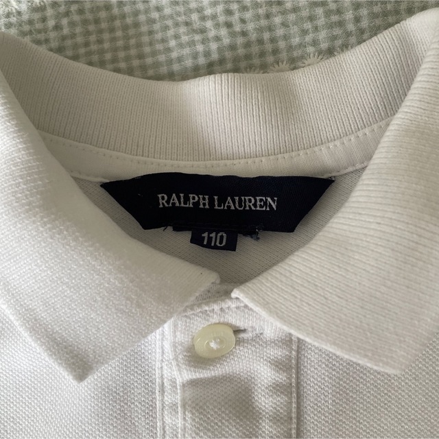 Ralph Lauren(ラルフローレン)の110 ホワイト RALPH LAUREN ポロ ワンピース キッズ/ベビー/マタニティのキッズ服女の子用(90cm~)(ワンピース)の商品写真