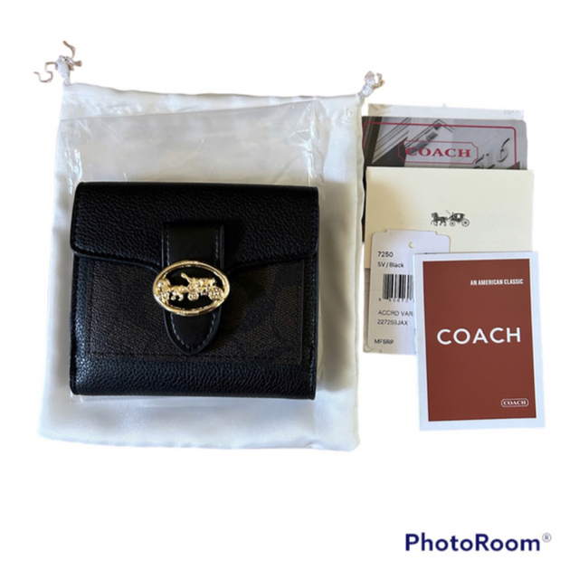 COACH(コーチ)のコーチ 二つ折り財布 財布 ミニ財布 レディースのファッション小物(財布)の商品写真