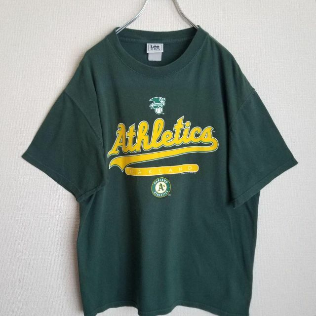 MLB(メジャーリーグベースボール)の06s 古着 MLB ATHLETICS アスレチックスTシャツ　　XL メンズのトップス(Tシャツ/カットソー(半袖/袖なし))の商品写真