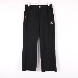 ルコックスポルティフ(le coq sportif)のルコックスポルティフ ロングパンツ 無地 ワンポイントロゴ ゴルフウェア ボトムス ストレッチ メンズ Mサイズ ネイビー le coq sportif(その他)