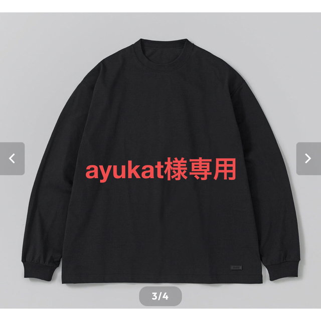 1LDK SELECT(ワンエルディーケーセレクト)のayukat様専用/ennoy L/S T-Shirts 裾ロゴ/黒/L メンズのトップス(Tシャツ/カットソー(七分/長袖))の商品写真