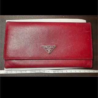 プラダ(PRADA)のプラダ PRADA / レディース長財布 赤(財布)