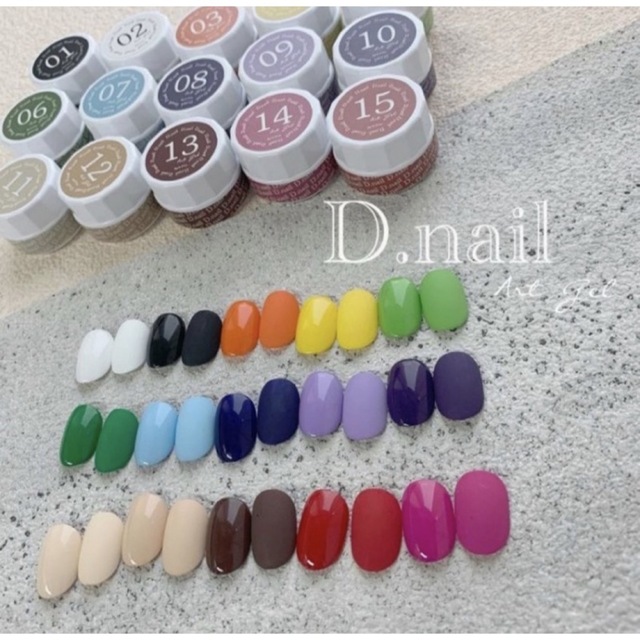 D.nailアートジェル 全色セット（極ジェル）、ネイルカラー、ネイルケアジェルセット