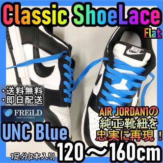 クラシックシューレース！ブルー！専用袋付き！エアジョーダン！ダンクNIKE49(スニーカー)